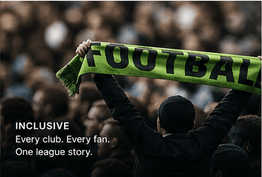Fan holding a football scarf in a crowd